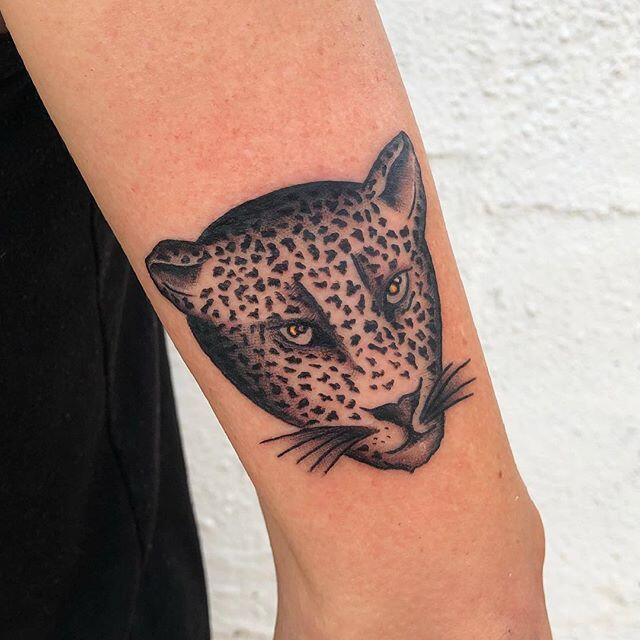 Snow Leopard from my flash for Sarah's first tattoo. Made at Earth Alt... |  TikTok