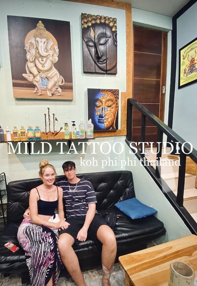 Bamboo tattoo Thailand at mild