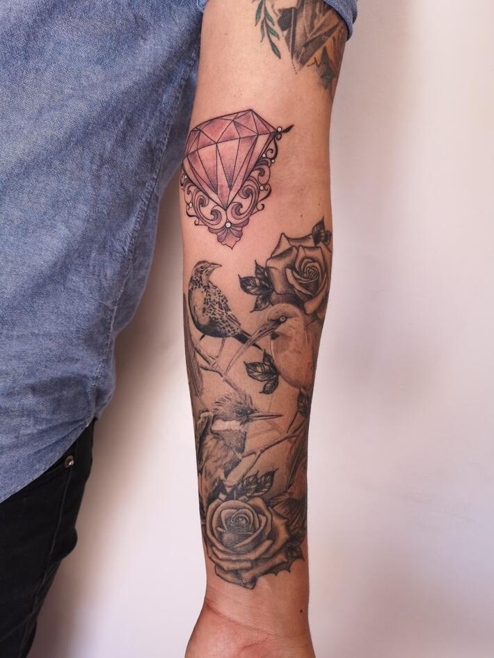 Eren Jaeger tattoo by Derek at Diamond City, Morehead City NC. : r/tattoo