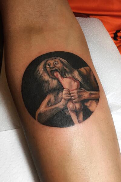 saturn devouring his son tattoo