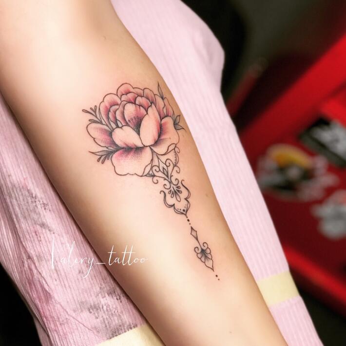 Tatuaje: Bouquet de flores por Valery Tattoo - Tatuajes para Mujeres