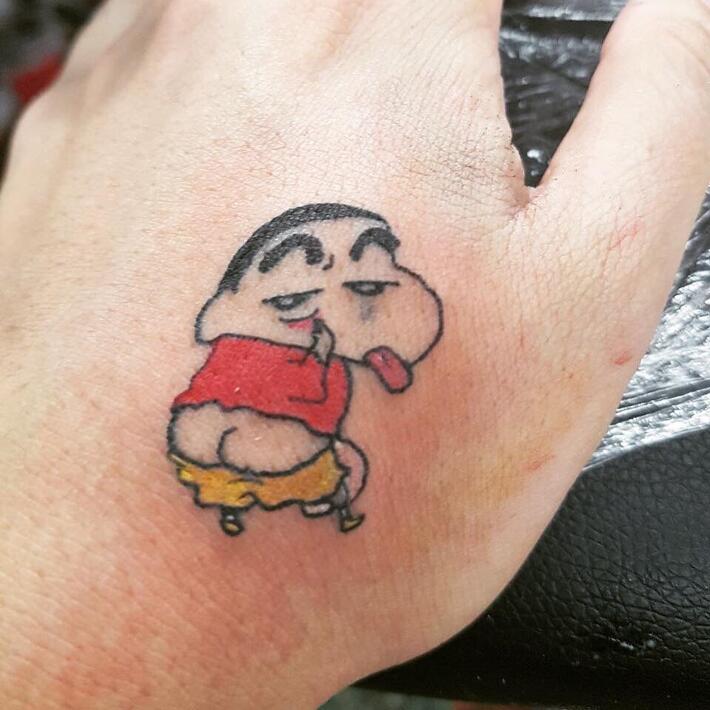Pin by Aroon on แบบ | Tattoo styles, Crayon shin chan, Funny cartoon quotes