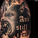 Sad Wolf - Artcanthe Tattoo 3